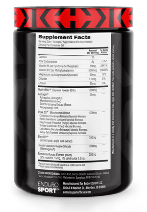 EnduroSport PRE-ACTION Premium Supplement Powder, Caffeine Free, Sugar Free, 180 servings, [6-Pack]